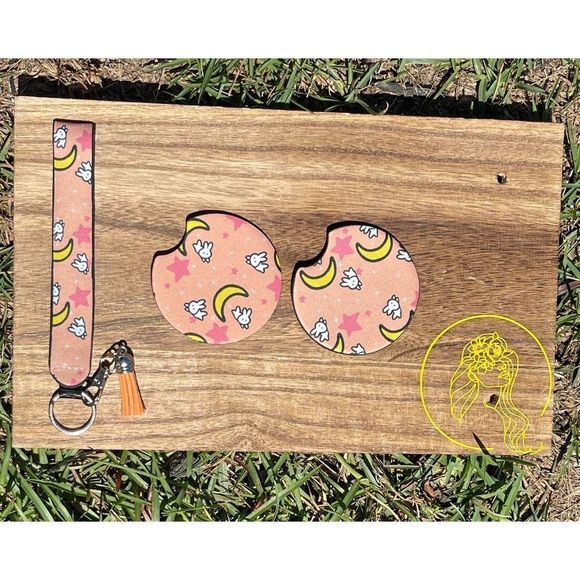 Anime Sailor Moon Car Coasters & Keychain | Car Accessories | Car Coaster - Picture 6 of 10